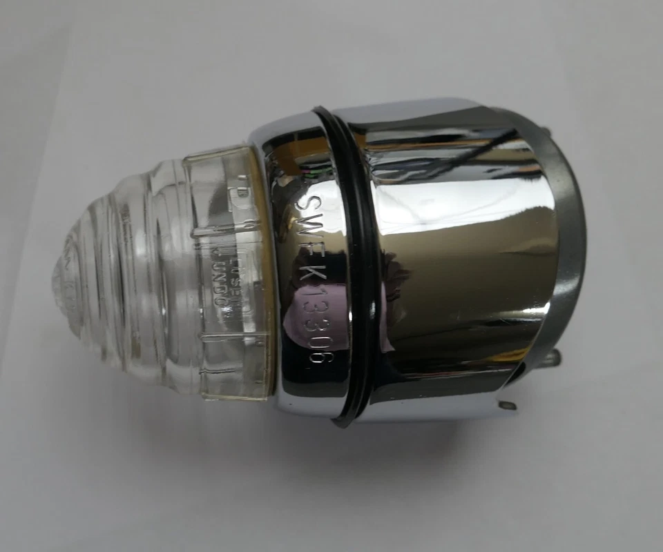 Conjunto de señal de giro delantera transparente lado pasajero Porsche 356B 356C SWF K13306 NUEVO DE STOCK Foto 4 de 4