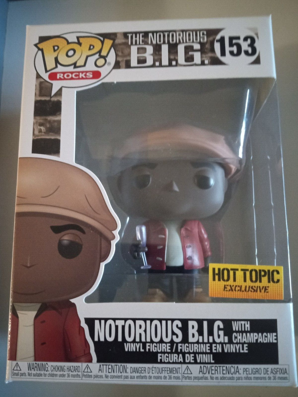 153 Notorious B.i.g. W/ Champagne - H.t. Exc. (W/ Protector)