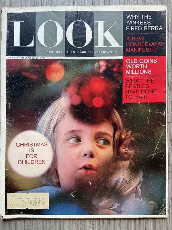 Look Magazine December 29 1964 Beatles Yankees Yogi Berra Goldwaterism Christmas