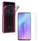 For XIAOMI MI 9T CLEAR CASE + TEMPERED GLASS SCREEN PROTECTOR SHOCKPROOF COVER