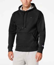 New	Champion Men's Powerblend Fleece Hoodie XL Black "Minor Ink Stains" M0510