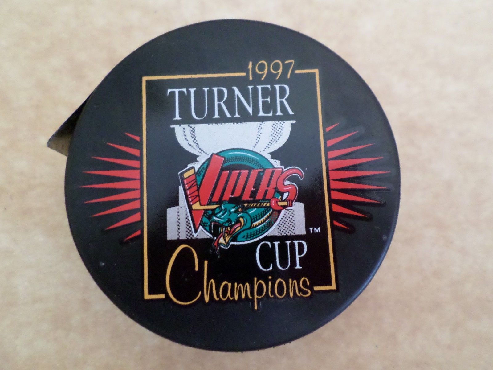 1997 IHL Turner Cup Champions Detroit Vipers Hockey Puck eBay