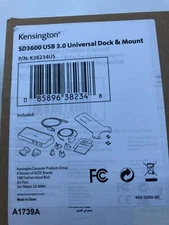 Kensington SD 3600 USB  3.0 Universal Dock & Mount New in Box