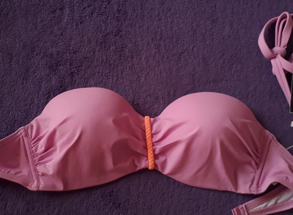 VIVANCE Wunderschönes Marken Bikini Badeanzug 2Tlg.ungetragen GR:36/C Rosa/Bunt - Bild 3 von 4