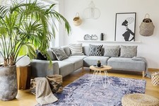 Rutschfeste Vorleger Maschinenwaschbar Orientteppich für Schlafzimmer & Wohnzimmer 1487