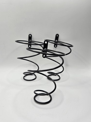 Ikea Spiral Black Iron S/2 Wall Mounted Floating Wine Bottle Holder • 5.25"L - Picture 8 of 11