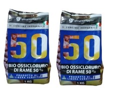 RAME 50 OSSICLORURO DI RAME 50% FUNGICIDA VERDERAME AGRICOLTURA BIOLOGICA 2 KG