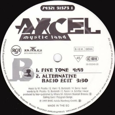 Axcel Mystic land (1995)  [Maxi 12'']