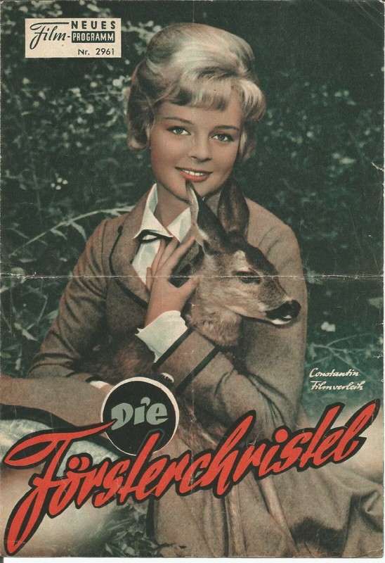 Die Foersterchristel Kino Neues Film Programm 1962 AUSTRIA Sabine Sinjen 