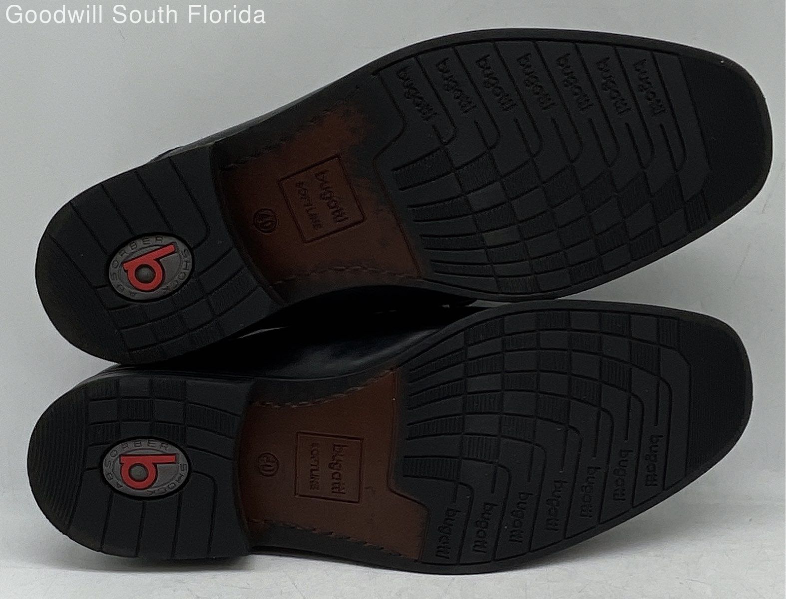 SAOLA Scarpe eleganti derby stringate Bugatti uomo pelle nera punta quadrata taglia EU 40