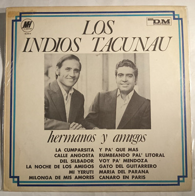 LOS INDIOS TACUNAU - HERMANOS Y AMIGOS - 1979 ARGENTINIAN LP, ZAMBA 