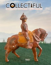 VINTAGE LEAD FIGURE - SOLDIER ON A HORSE - CAVALRY - BRITAINS SIZE 1232