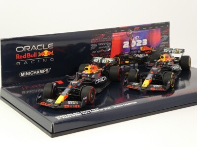 最終値8／15までミニチャンプス 2023 RedBull　ＲＢ19 2台セット Minichamps Set Red Bull RB19 Verstappen World Champion 2023