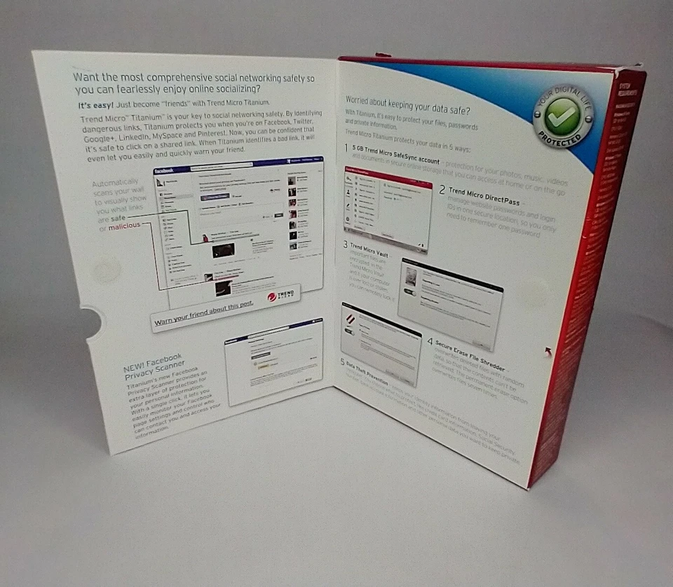 Trend Micro Titanium 2013 Maximum Security Social Networking Safety Parental - Image 3 of 4