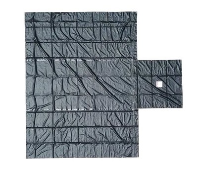 Super Light 14 Oz Lumber Tarp 20x18 (6' Drop with 6' x 8' Flap) - Black