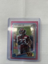 2025 Panini Donruss - Rated Rookie Trey Amos #369 Optic Preview Pink Prizm (RC)