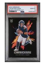 2024 Panini Obsidian🔥Black Color Blast🔥Caleb Williams #1 PSA 10 BEARS 📈