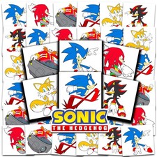 Sonic the Hedgehog Tattoos Party Favors Bundle  72 Perforated Individual 2" ...