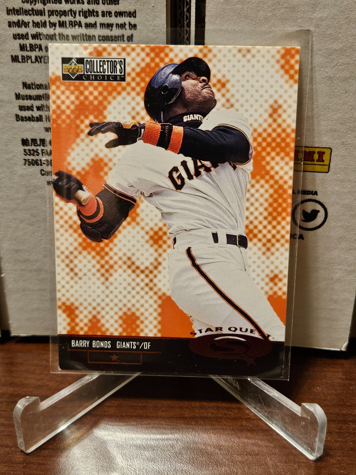 Barry Bonds 1998 Upper Deck Collector's Choice Starquest  Insert!  Giants HOF'er