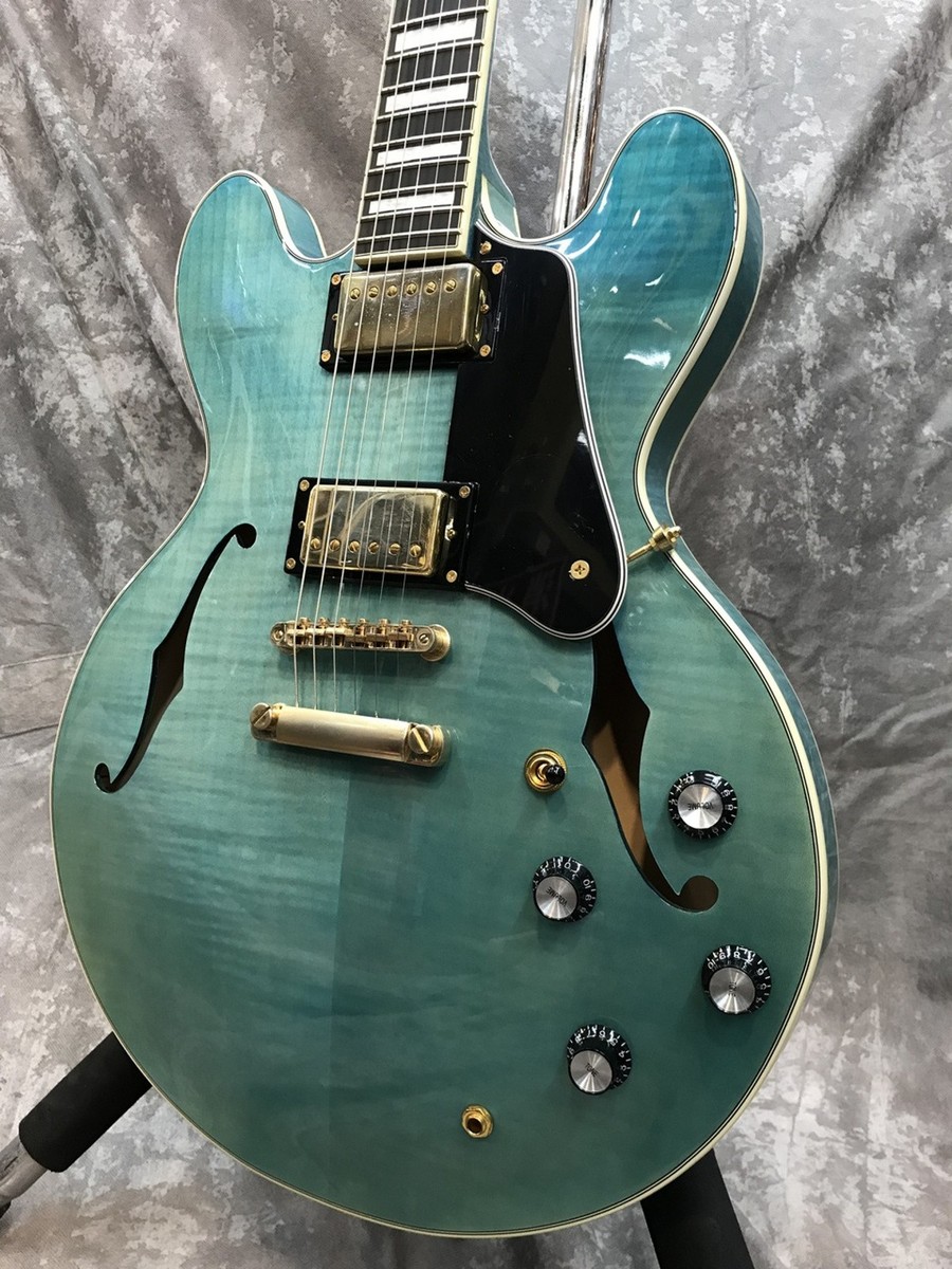 ギター Seventy Seven Guitars EXRUBATO-CTM-JT Seventy Seven Guitars EXRUBATO-CTM-JT Used Maple Aqua Marine Blue