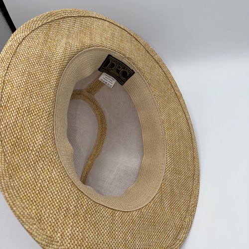 Dorfman Pacific Co. Straw Hat Beige Wrap Authentic Large X-Large - Picture 5 of 5