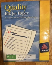 Avery Quality Ink Jet Paper 500 Sheets 92 Bright 24lb