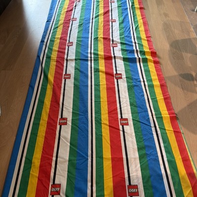 Vintage Lego Maniac Flat Sheet Full Size Red Blue Black Yellow Green SEE NOTE