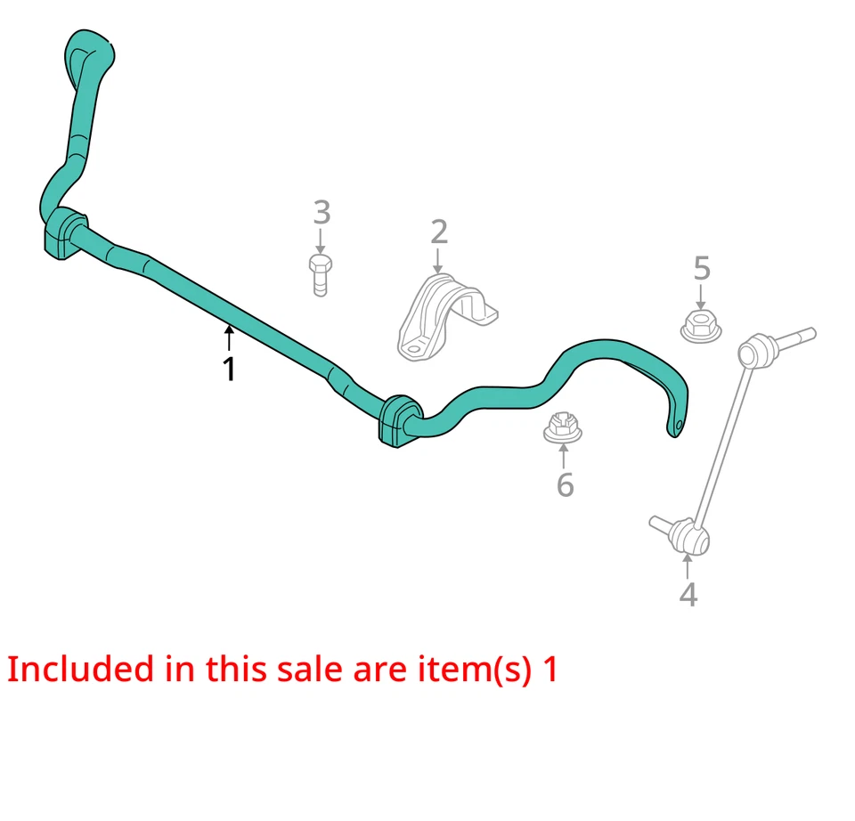 BMW X5 2012 AWD barra estabilizadora delantera OEM 149 k millas (LKQ ~ 429556934) Foto 4 de 4