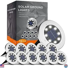 INCX Solar Lights for Outside,12 Pack Solar Lights Outdoor Waterproof, Solar