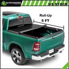 Tonneau Cover Truck Bed 5ft For 2016-2022 Toyota Tacoma Roll Up Soft Bed Tonneau Cover Truck Bed 5ft For 2016-2022 Toyota Tacoma Roll Up Soft Bed
