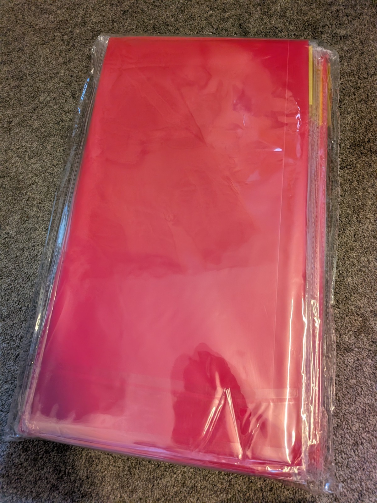 Pack of 10 ten Plastic Tablecloth Pack 54x108 each Reusable party image 2