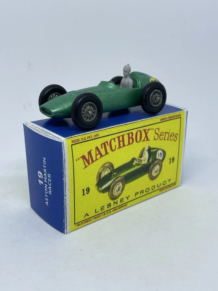 Vintage Lesney Matchbox 19 Custom Aston Martin 52 Decal Nice Repro Box. - Image 4 of 4