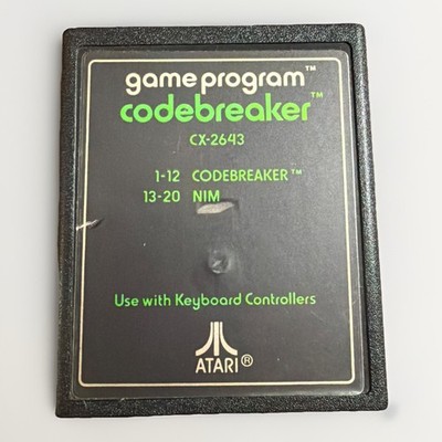 Codebreaker (Atari 2600, 1981) CX-2643 - Authentic Game Cartridge Only