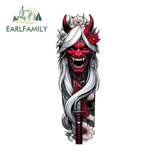 EARLFAMILY Samurai Slap Car Sticker Artistic Waterproof JDM Suitable Decals 