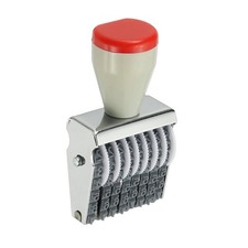 8 Digit Number Roller Stamp, Adjustable Rubber Stamp Symbol Office Date