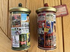 2 x Blechdose - Lebkuchen Mini Litfa&szlig; S&auml;ule - Weihnachten - Geschenk - Sammler