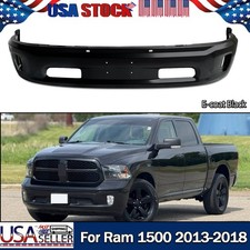 E-coat Black Front Bumper Lower Face Bar For 2013-2018 Ram 1500 Stainless Steel