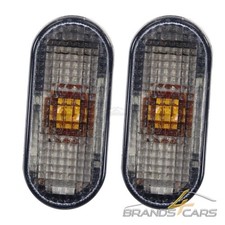 ATEC 2x BLINKER OVAL RAUCHGRAU SEITLICH FÜR SEAT INCA 6K LEON 1M 1P BJ99