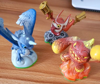 3 Skylander Figuren Eruptor, Trigger Happy und Whirlwind