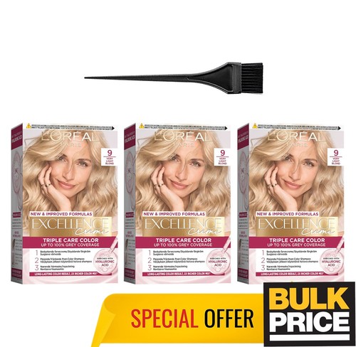 L'Oréal Paris Excellence Creme 9 Very Light Blonde Hair Color 3-Pack - Picture 6 of 6