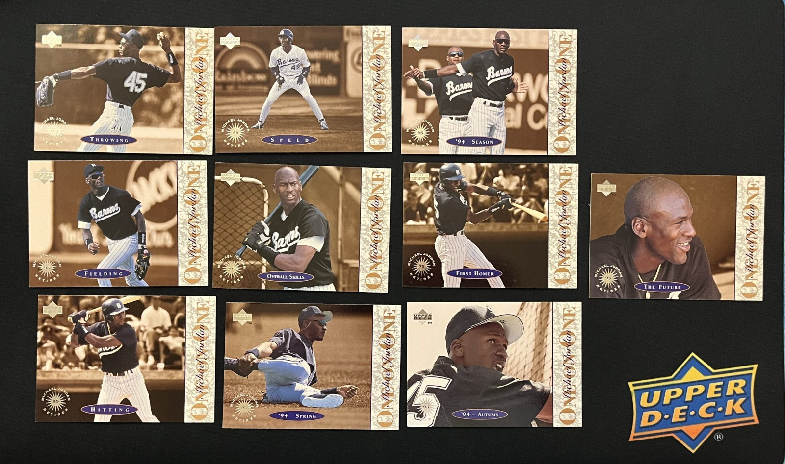 1995 Upper Deck Michael Jordan One On One 10 Card Set Minor League