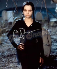 Christina Ricci The Addams Family Wednesday Signed ️‍🔥 8.5 x 11 Glossy Photo 📷