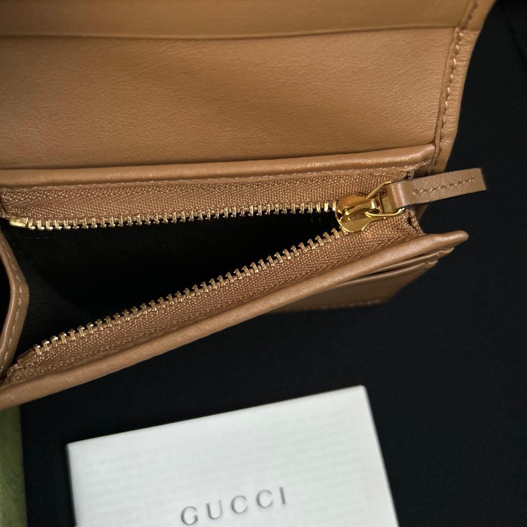 GUCCI Python GG Marmont Leather Card Case Wallet … - image 4