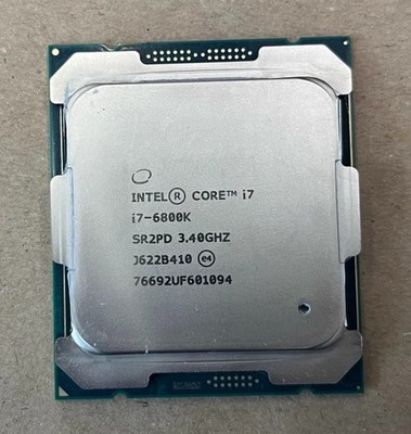 Intel Xeon i7-6800K CPU Processor LGA2011-3 3.4GHz Six-Core SR2PD