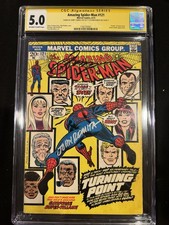 Amazing Spider-Man #121 CGC 5.0 SS Death of Gwen Stacy 2x Signed Conway & Romita