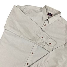 UNTUCKit Mens XL Button Down Shirt Grey Wrinkle Free Cotton Long Sleeve