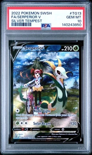 Serperior V TG13/TG30 PSA 10 Silver Tempest: Trainer Gallery Ultra Rare Pokemon
