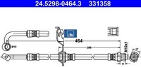 ATE 24.5298-0464.3 Bremsschlauch FüR Kia