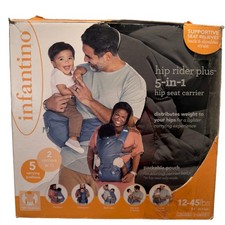 Infantino Hip Rider Plus 5-in-1 Hip Seat Carrier Packable Pouch Back Front Side