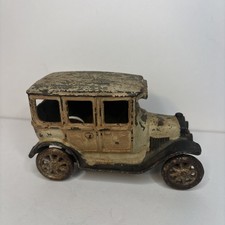 VTG Original 1920's Arcade Cast Iron Model A Ford Four Door Toy Car
